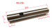 картинка Ось ступицы  Tcm  40x249.5  3.5t  t9 от магазина IZC